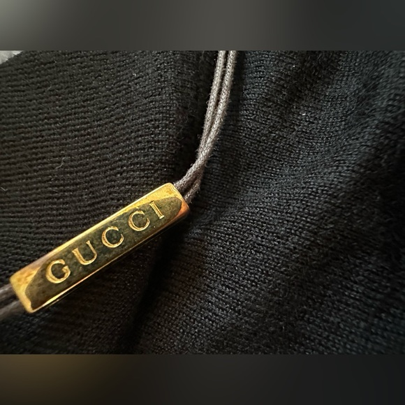 NWT Gucci XL Cashmere fine rib black turtleneck sweater - Picture 11 of 16